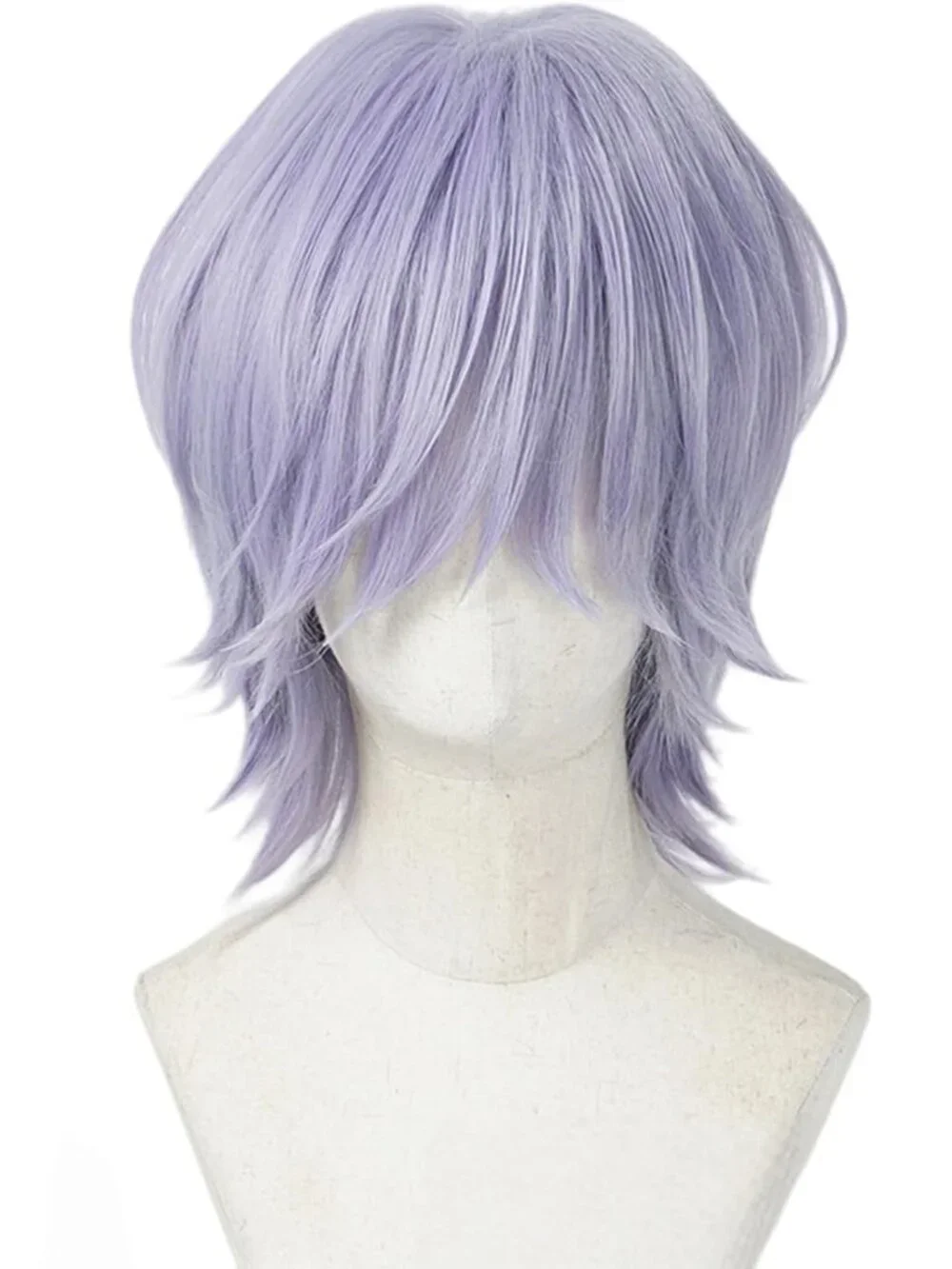 Women's Light Purple Synthetic Fiber Cosplay Halloween Costume Double Braid Wigs